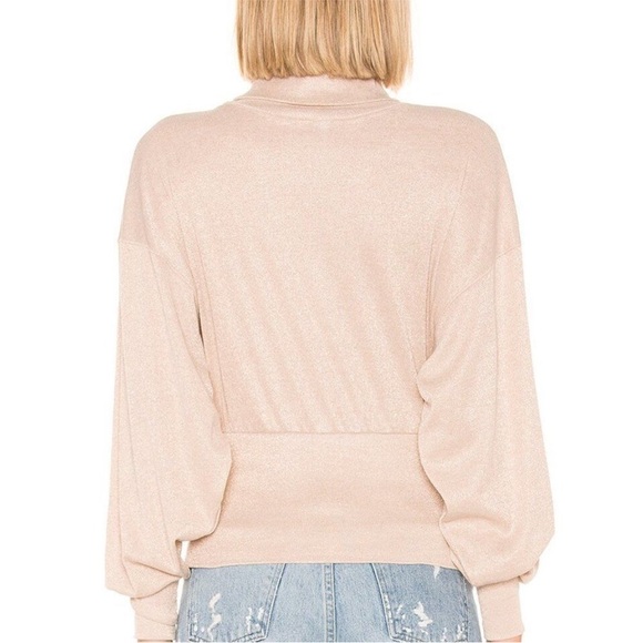 Free People turtleneck sweater. Rose-gold, size Small. EUC - Picture 3 of 6